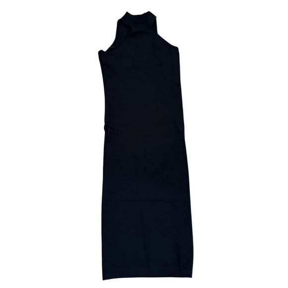 525 America Dresses & Skirts - 525 America Black mock neck sleeveless knit dress XS midi minimalist LBD bodycon